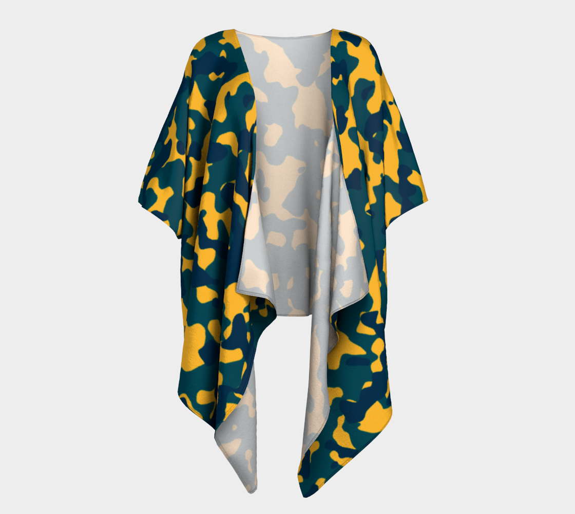 Aperçu de Kimono Drapé Camouflage
