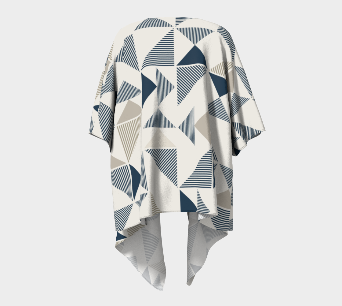Blue And Beige Abstract Triangles preview #4