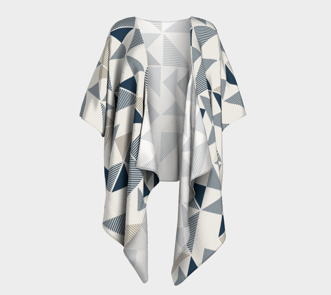 Blue And Beige Abstract Triangles preview #1