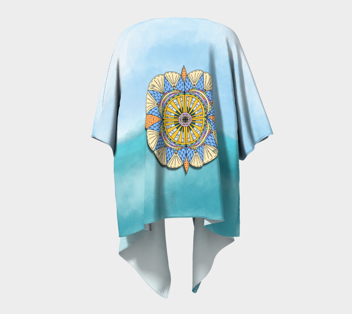 "Sail Away" Beach Mandala Kimono preview #4
