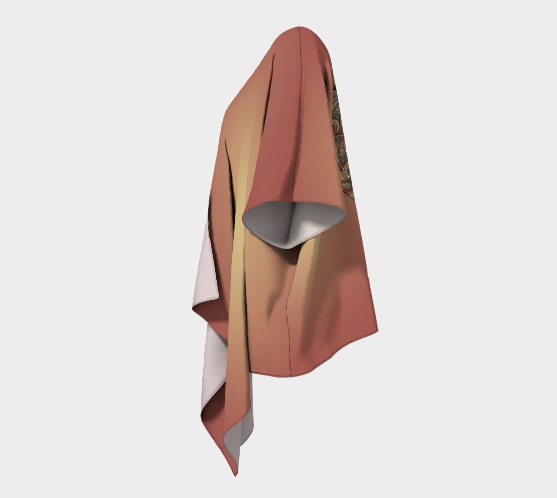 Moroccan Shells Mandala - Kimono preview #2
