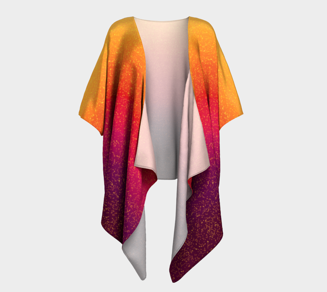 Fireflies at Afternoon Draped Kimono preview