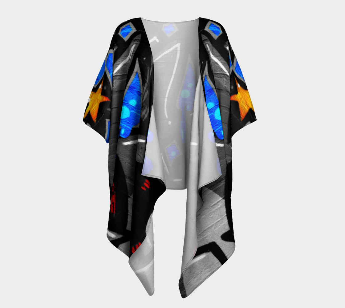 Graffiti 3 Draped Kimono preview #1