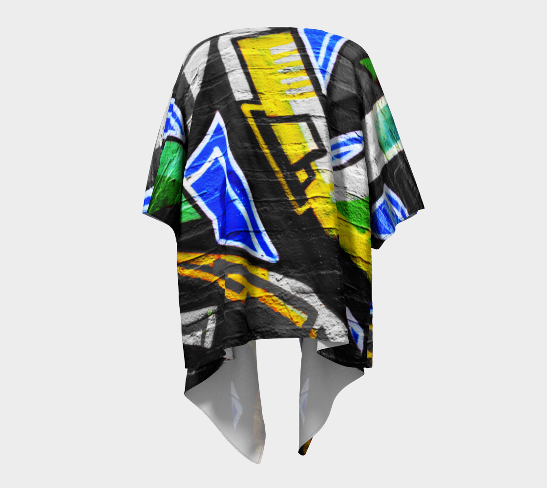 Graffiti 6 Draped Kimono preview #4