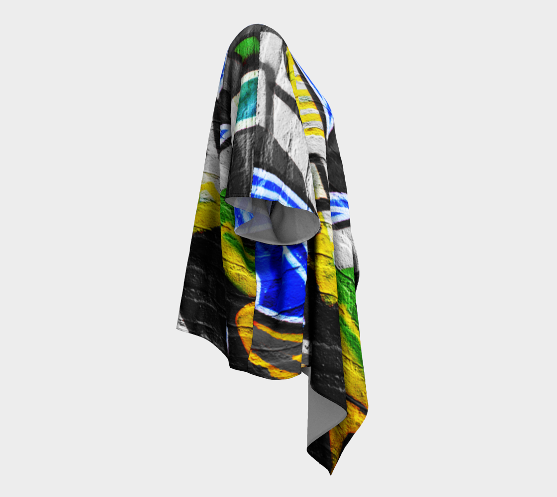Graffiti 6 Draped Kimono preview #3
