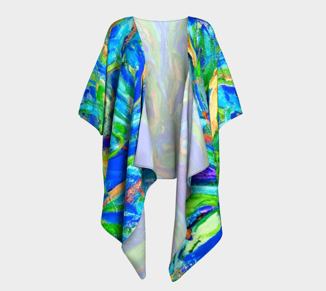 Green Bush Drape Kimono preview