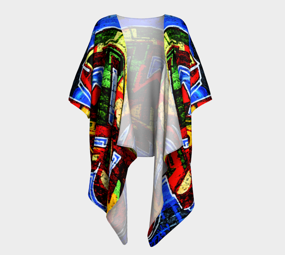 Graffiti 17 Draped Kimono preview #1