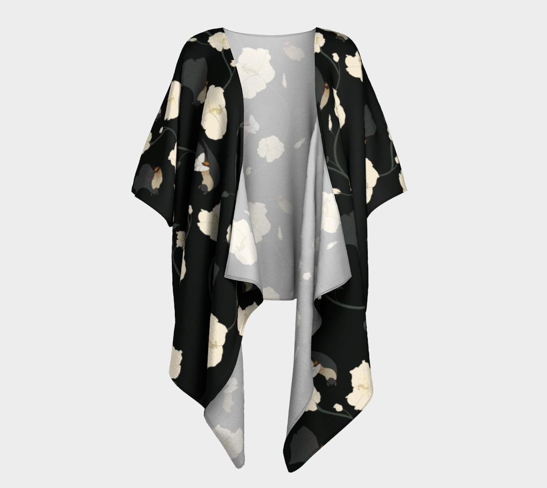 Aperçu de CLAIRE DE LUNE DRAPED KIMONO (MIDNIGHT)