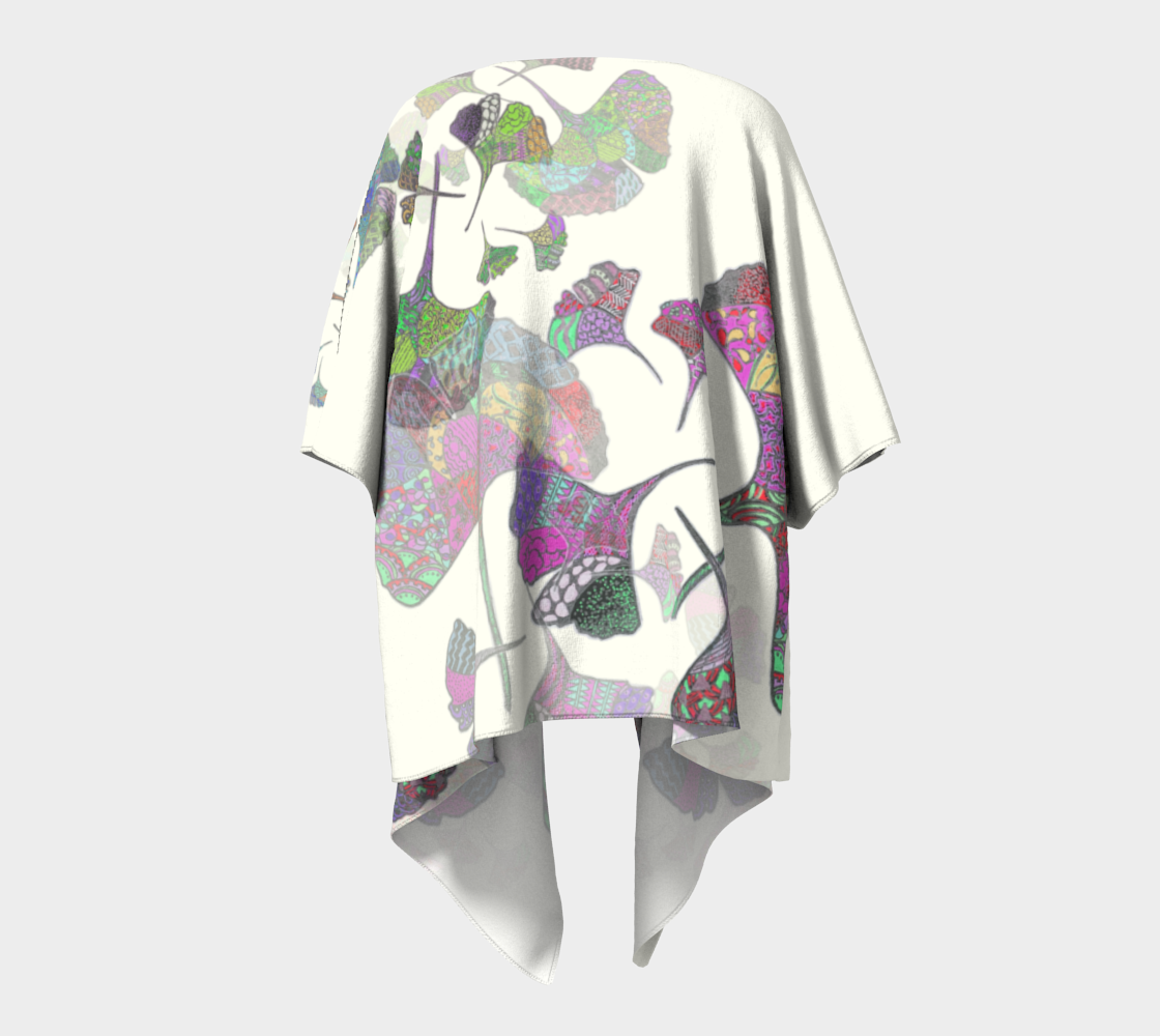 Gingko Leaf Draped Kimono thumbnail #5