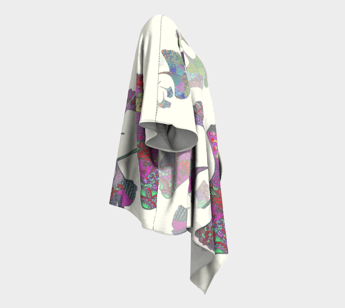 Gingko Leaf Draped Kimono preview #3