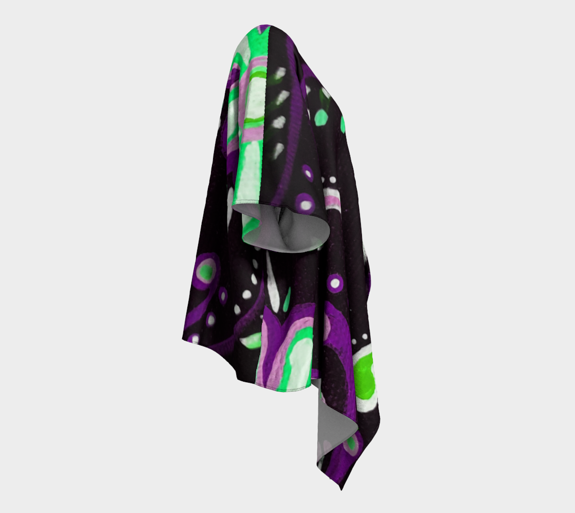 Dark Telavera Draped Kimono preview #3