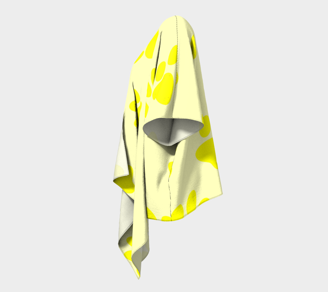 paw yellow draped kimono preview #2