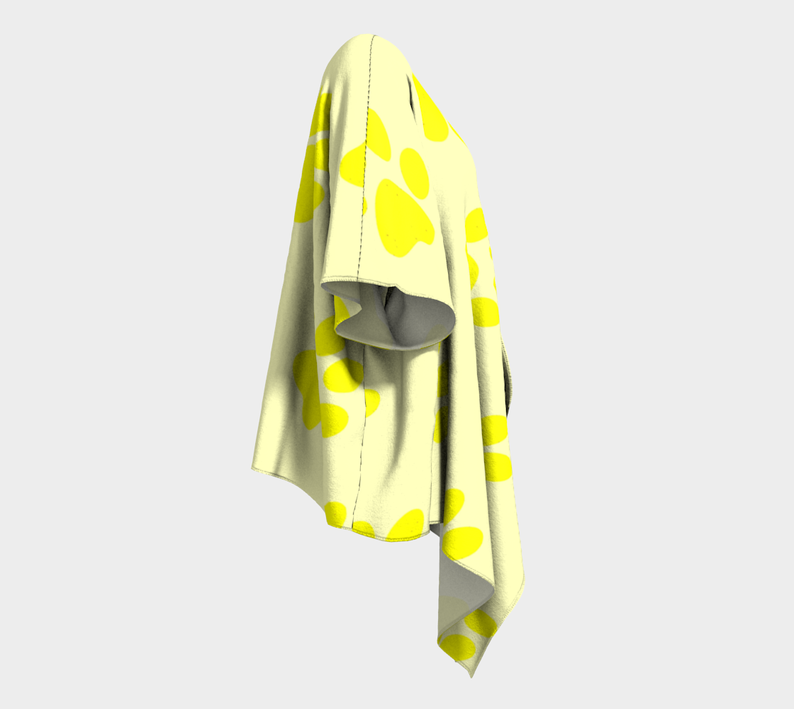paw yellow draped kimono preview #3