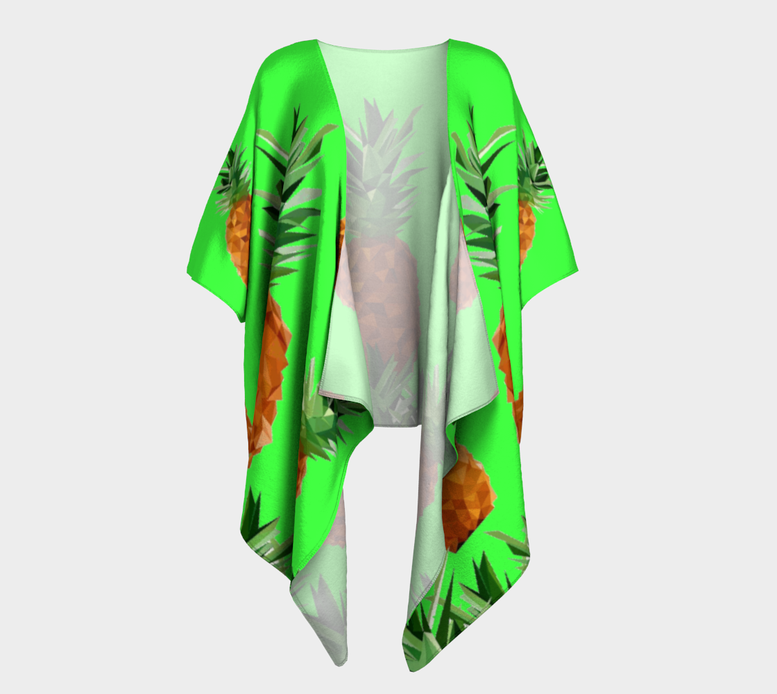 pineapples with grass draped kimono preview #1