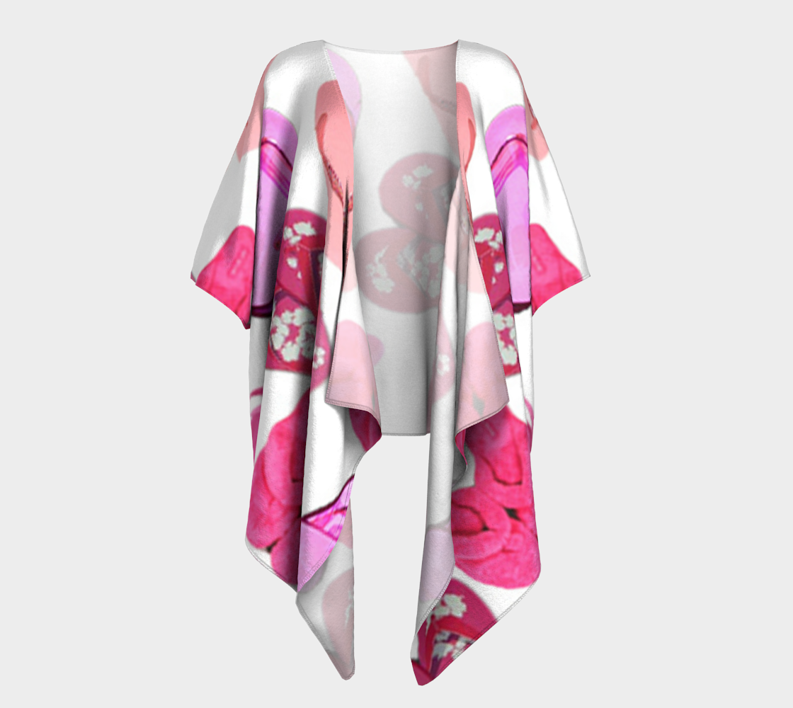 pink flip flops draped kimono preview #1