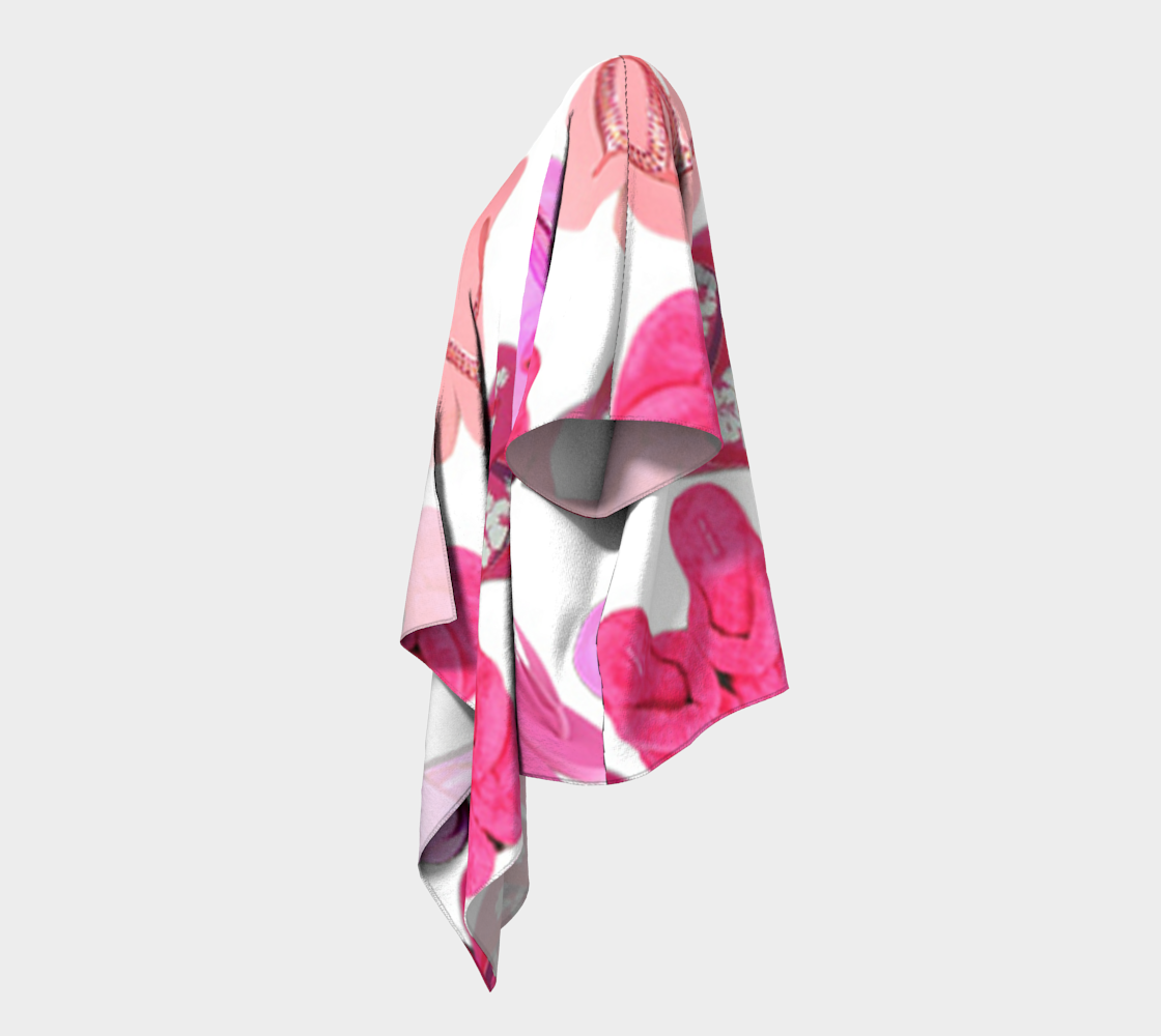 pink flip flops draped kimono preview #2
