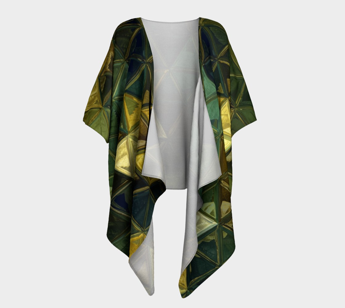 draped kimono green triangle preview