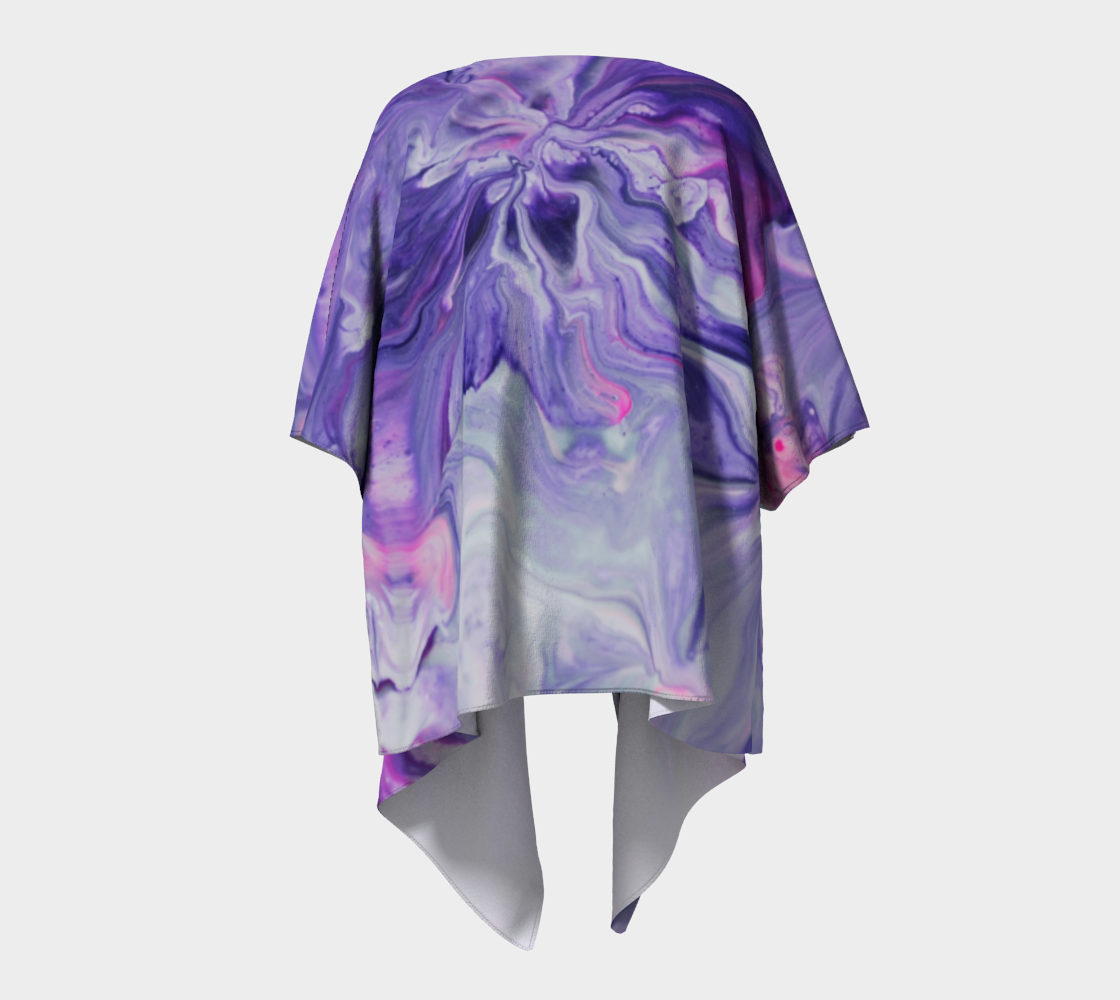 Purple Bliss - Draped Kimono thumbnail #5