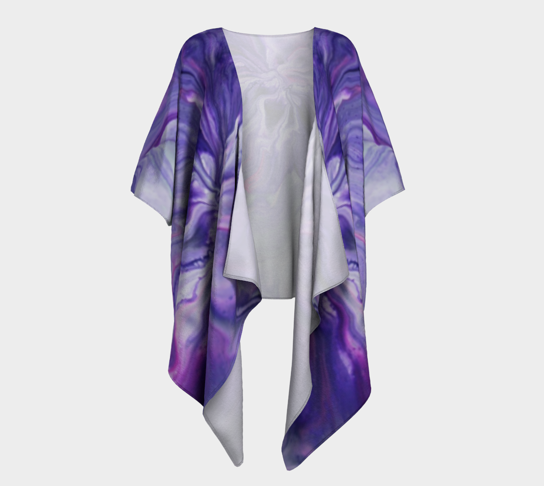 Purple Bliss - Draped Kimono preview