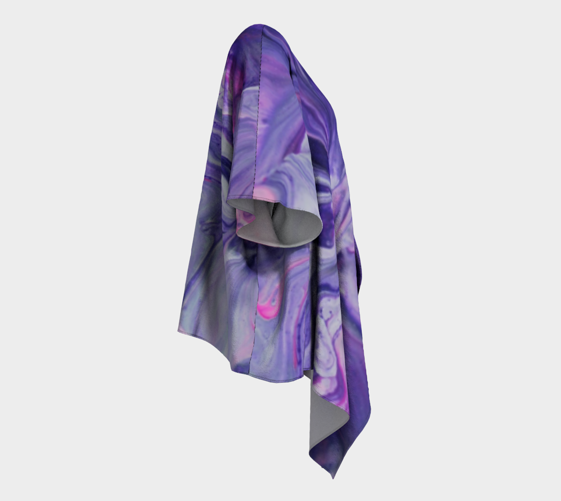 Purple Bliss - Draped Kimono preview #3