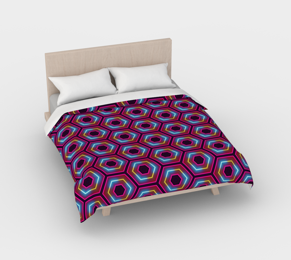 Synthwave Hexagon Pattern preview #2