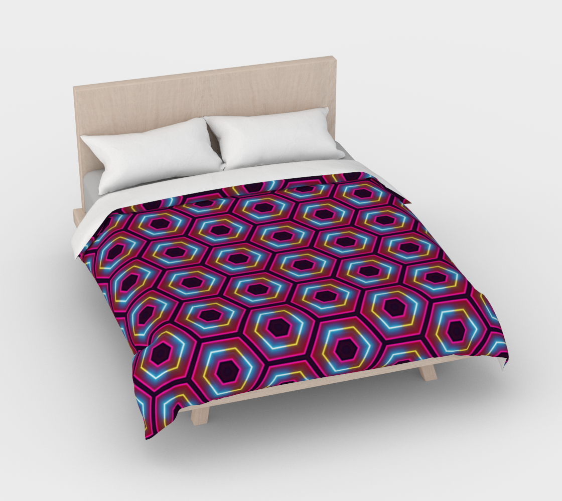 Synthwave Hexagon Pattern preview #3