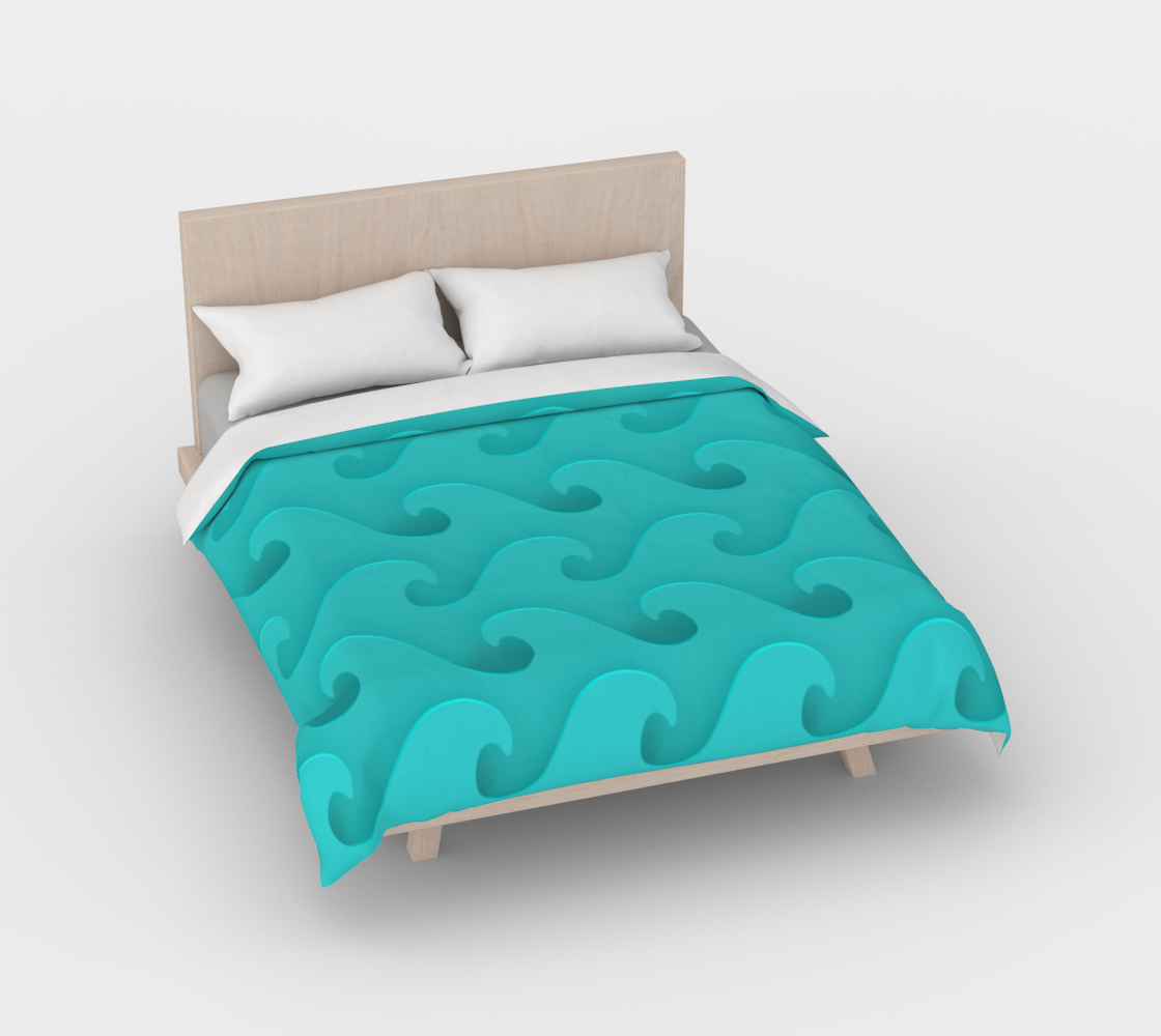 Ocean Waves Aqua preview #2