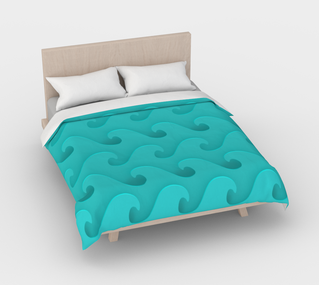 Ocean Waves Aqua preview #3