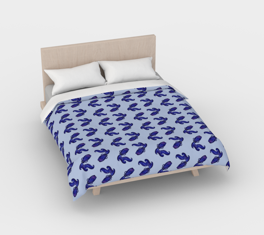 Astrological sign Aquarius constellation pattern Duvet Cover preview #2