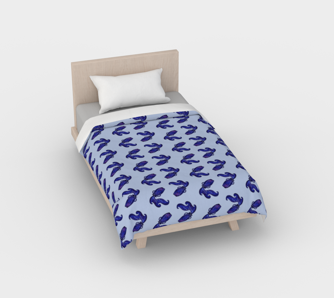 Astrological sign Aquarius constellation pattern Duvet Cover preview #1