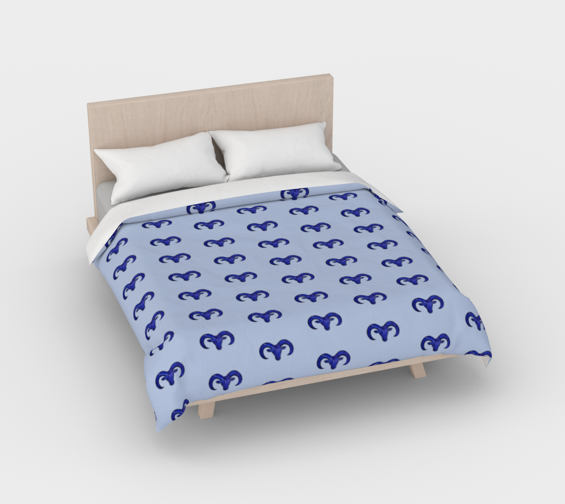 Astrological sign Aries constellation pattern Duvet Cover thumbnail #3