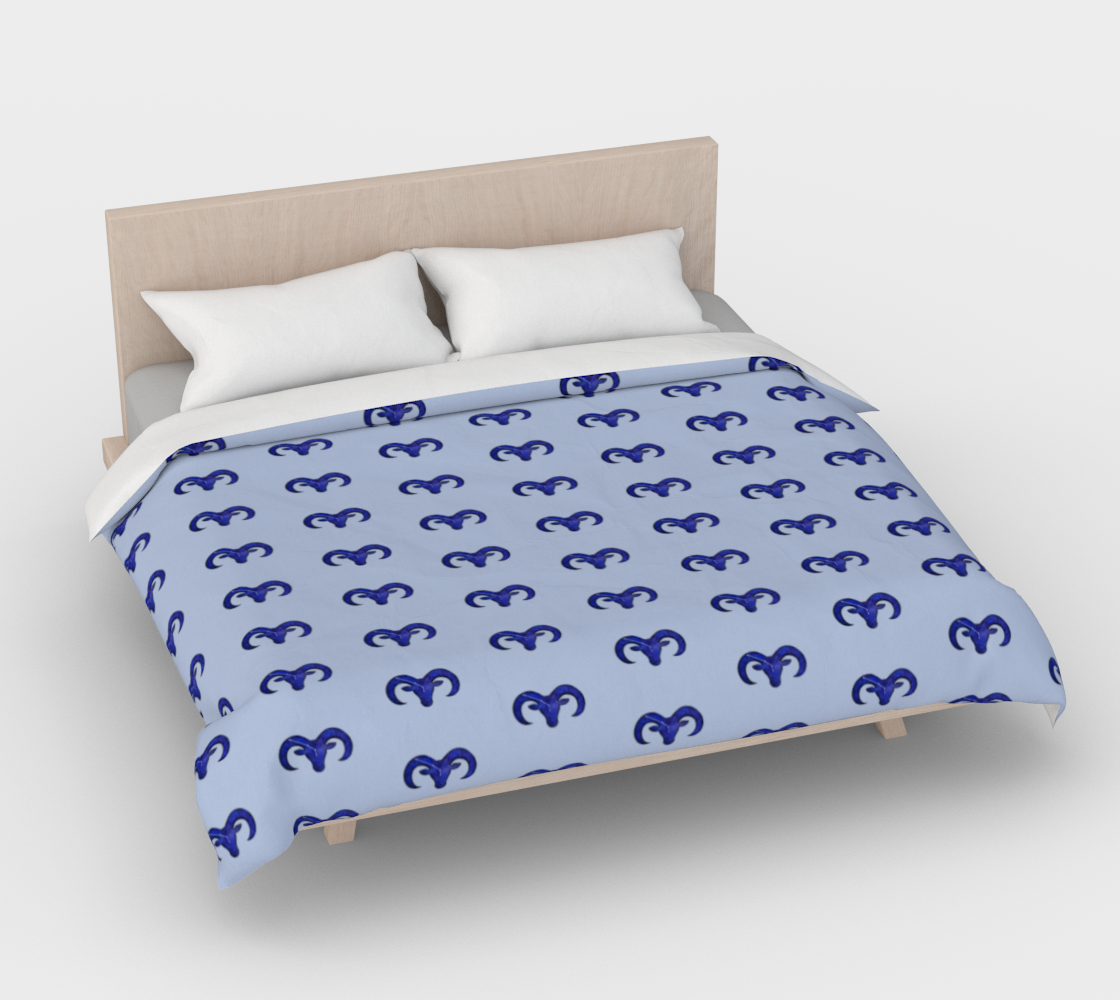 Astrological sign Aries constellation pattern Duvet Cover 3D preview