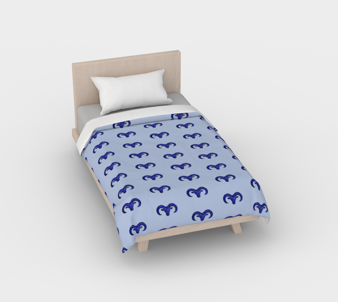 Astrological sign Aries constellation pattern Duvet Cover preview #1