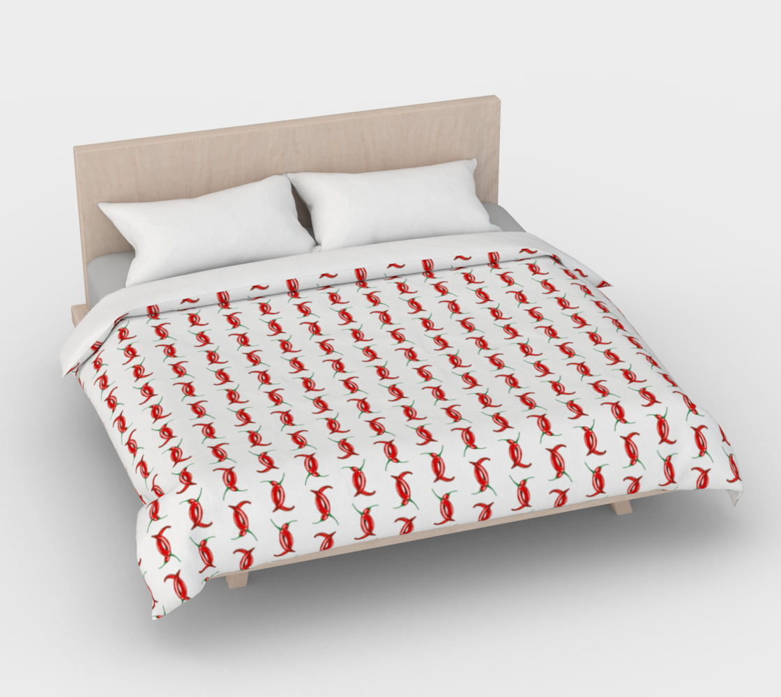 Hot peppers pattern Duvet Cover Miniature #5