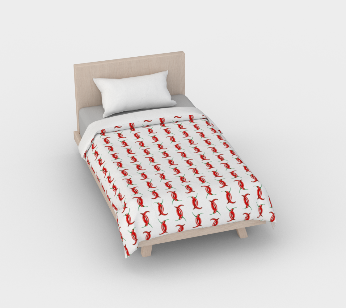 Aperçu de Hot peppers pattern Duvet Cover #1