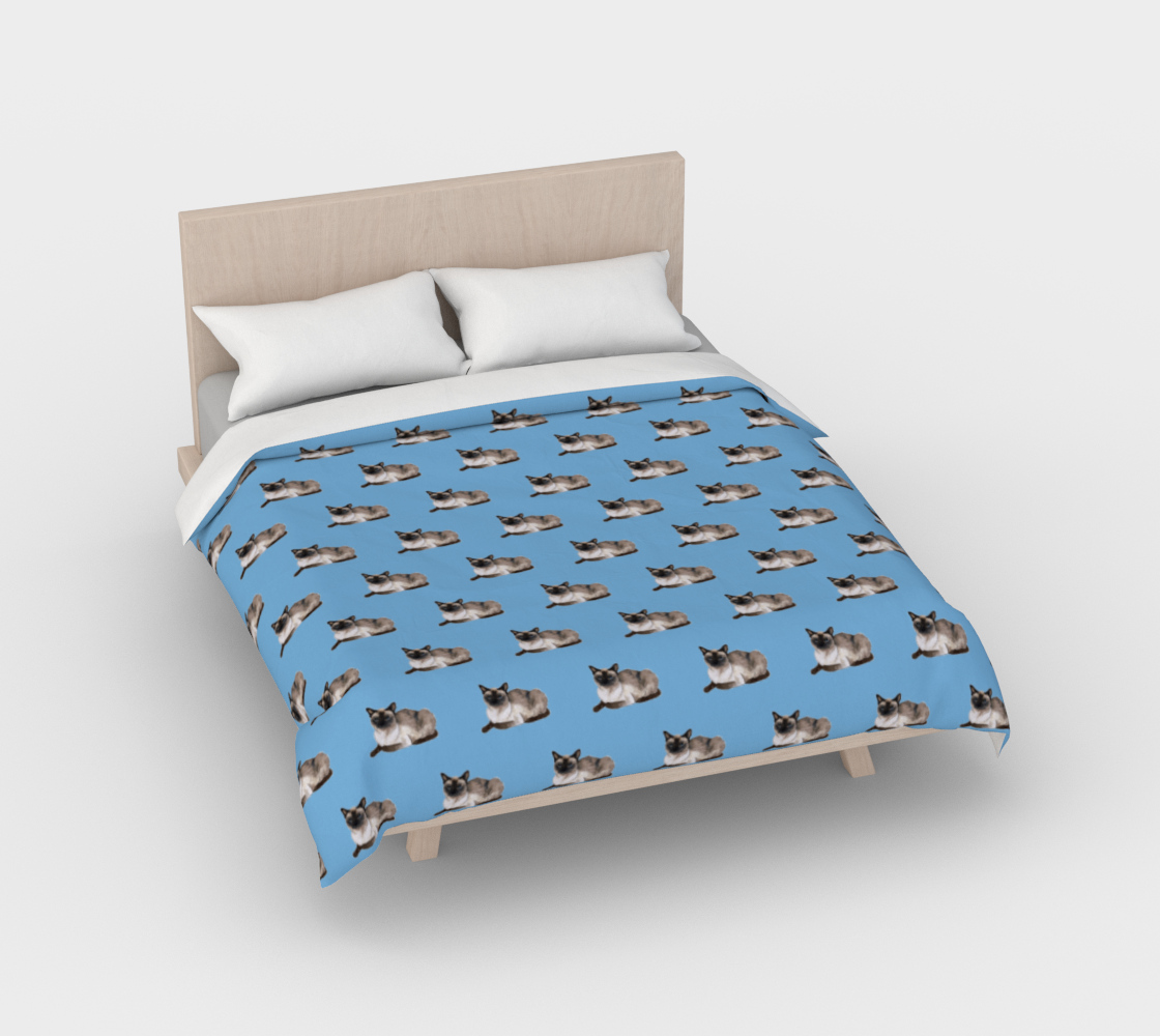 Aperçu de Siamese cat pattern Duvet Cover #2