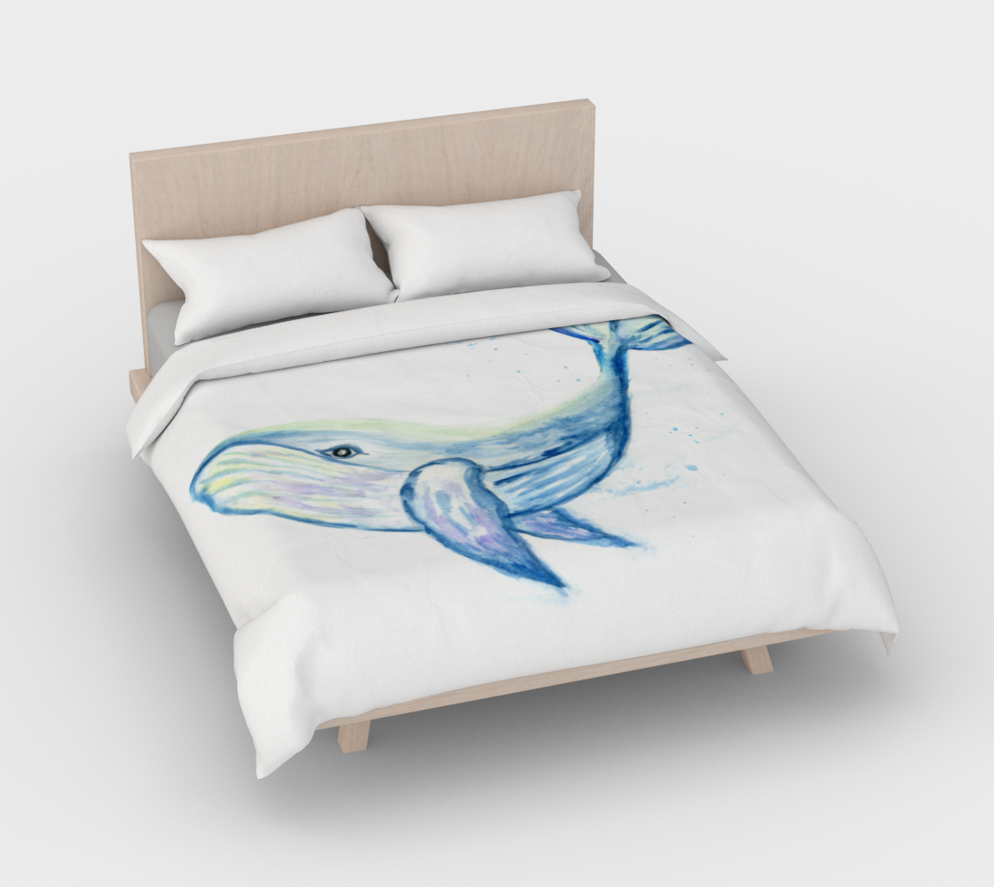 Aperçu de Blue whale watercolor #3