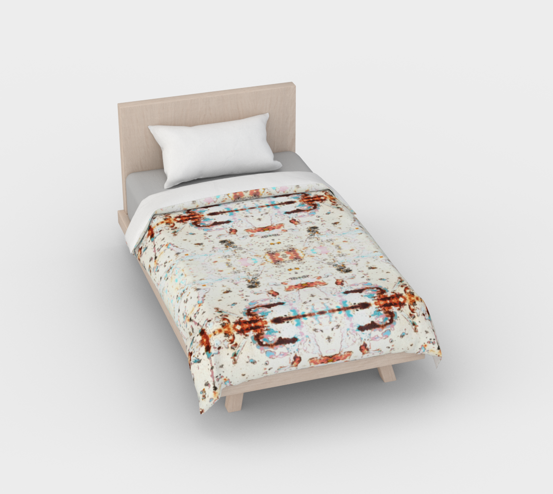 Vitalsole GMC Patina Paint Chip Chrysalis Cotton Duvet Cover Design by Olivia M. Lake preview