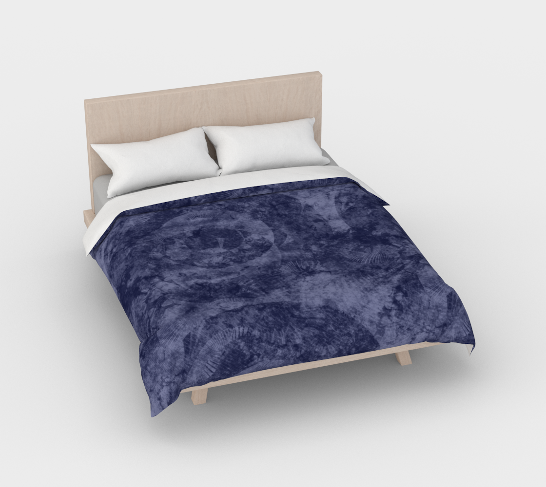 Aperçu de Faded Denim Blue Batik Style Duvet Cover #2