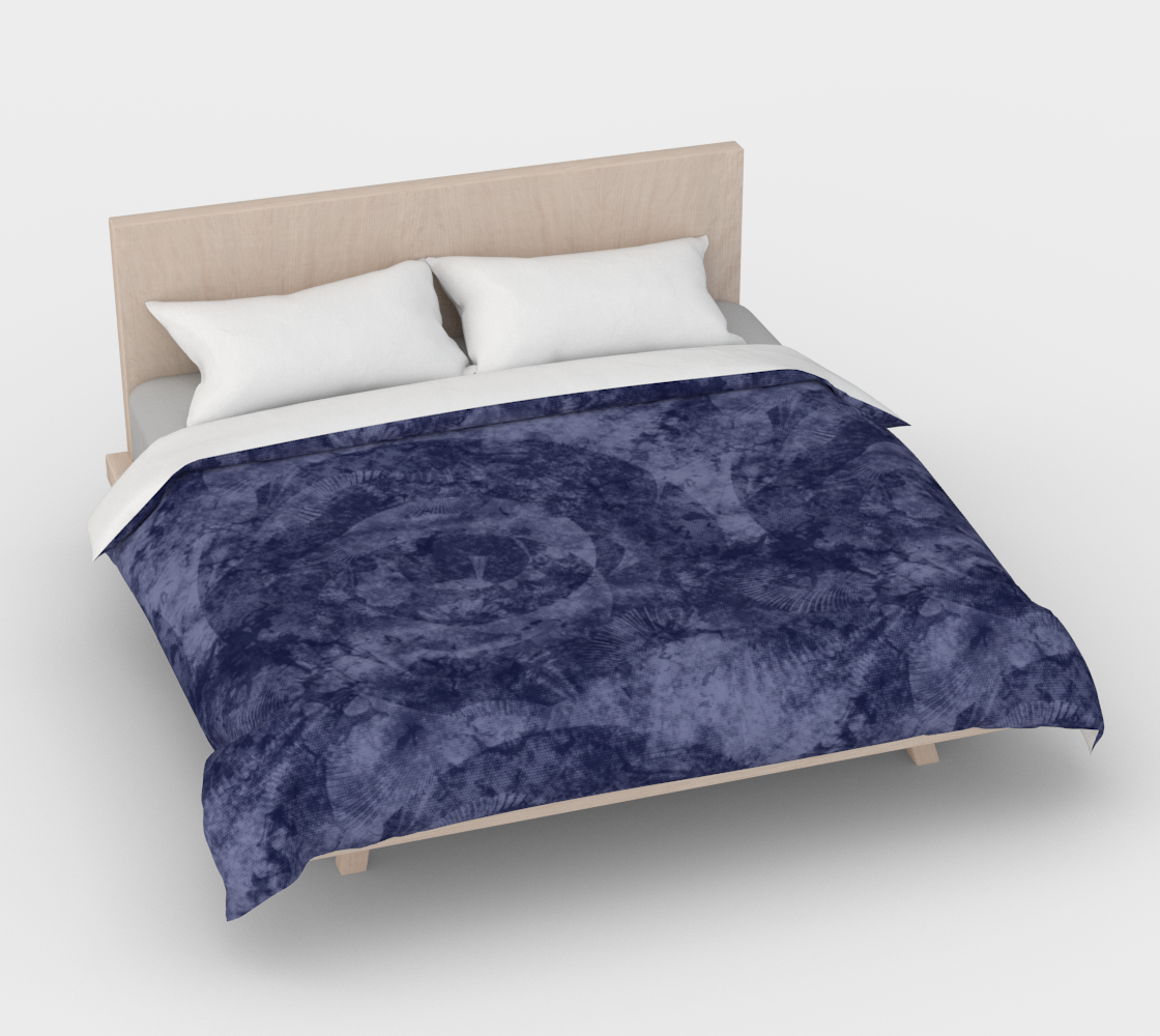 Aperçu de Faded Denim Blue Batik Style Duvet Cover #4