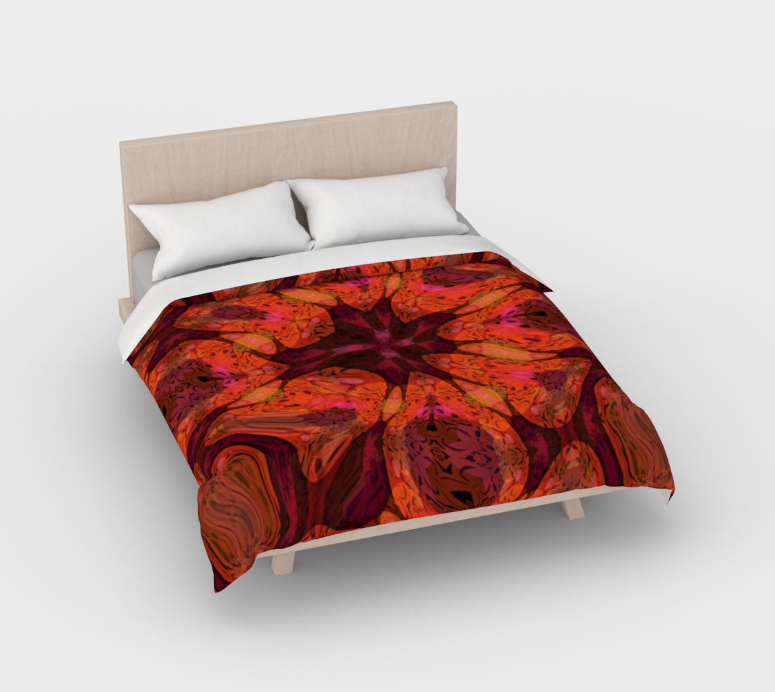 Aperçu de Abstract Floral Tiger Lily Duvet Cover #2