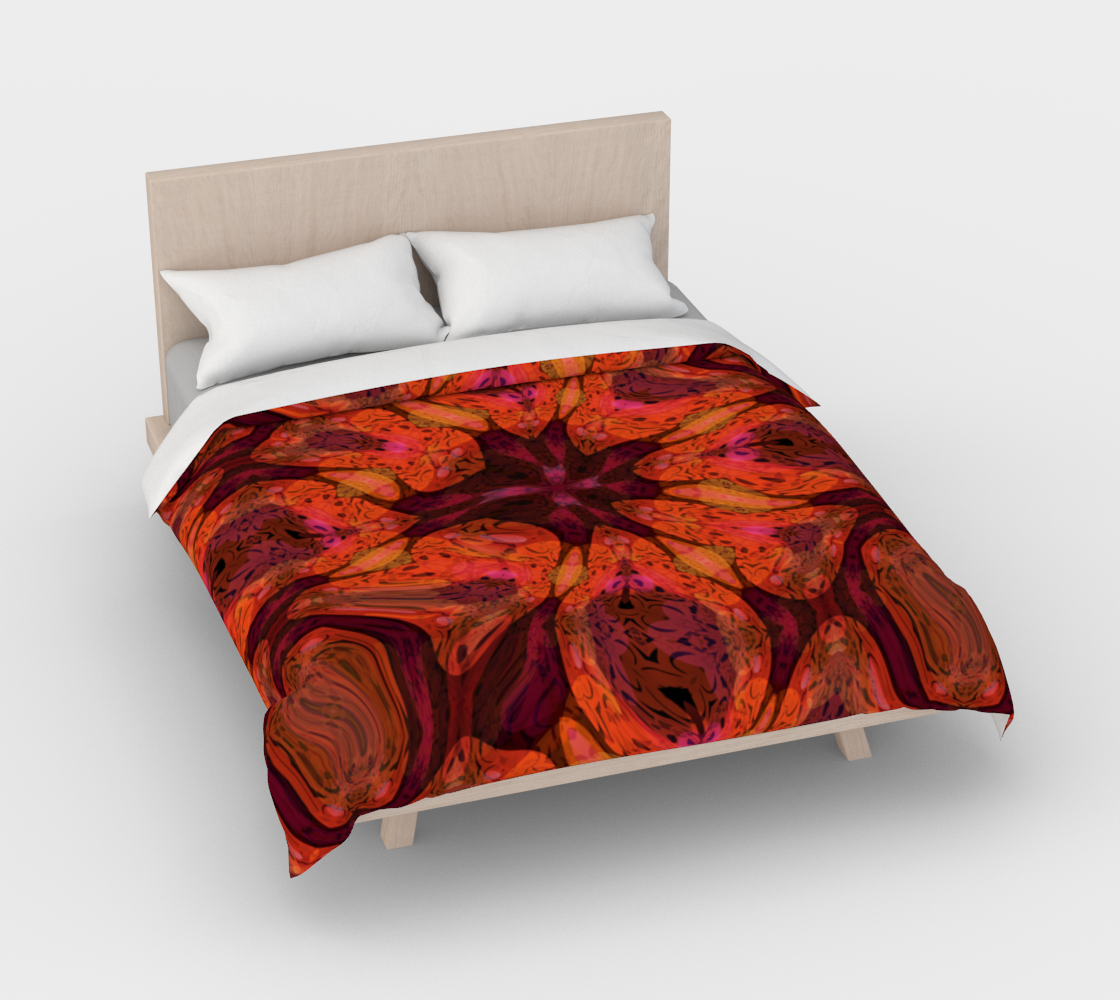 Aperçu de Abstract Floral Tiger Lily Duvet Cover #3