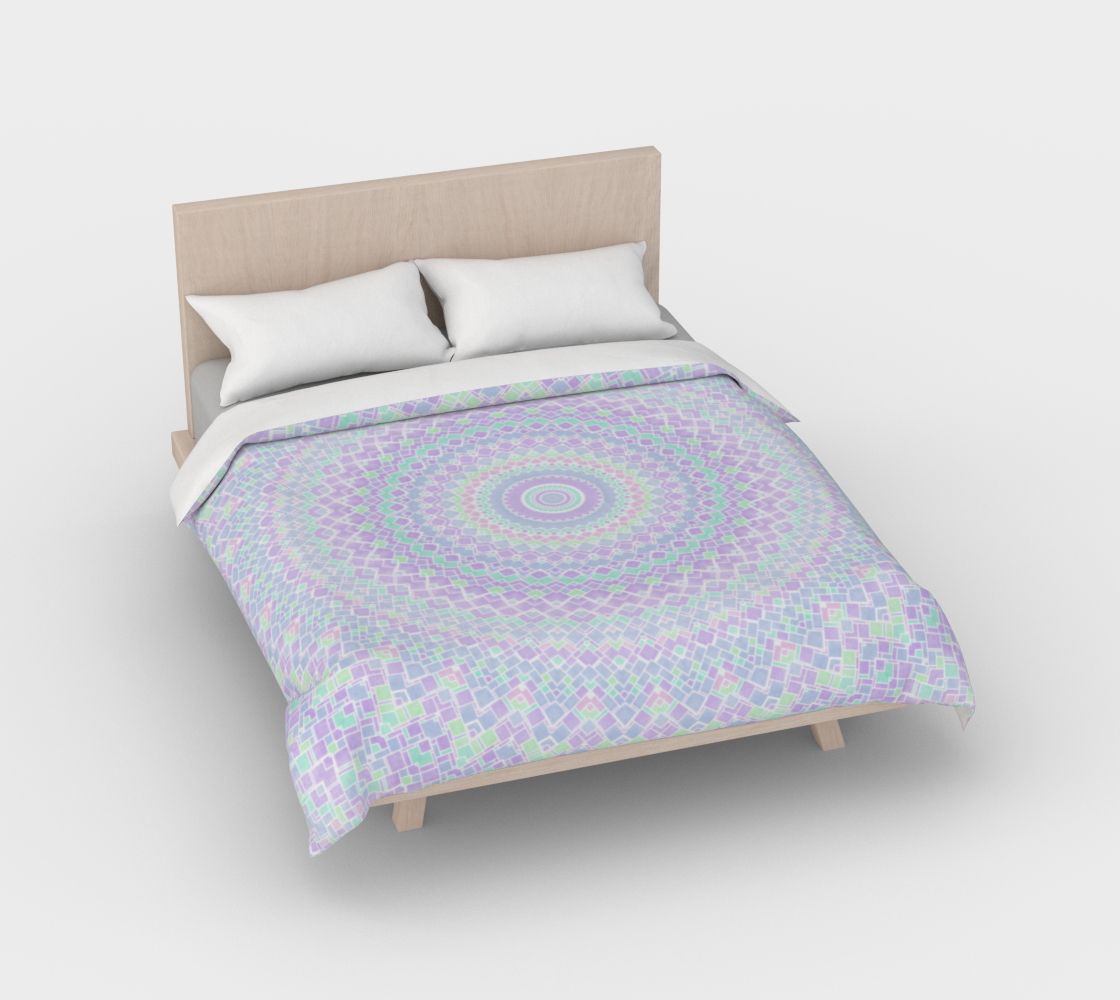 Funky Bohemian Pastel Mondrian Mandala preview #2
