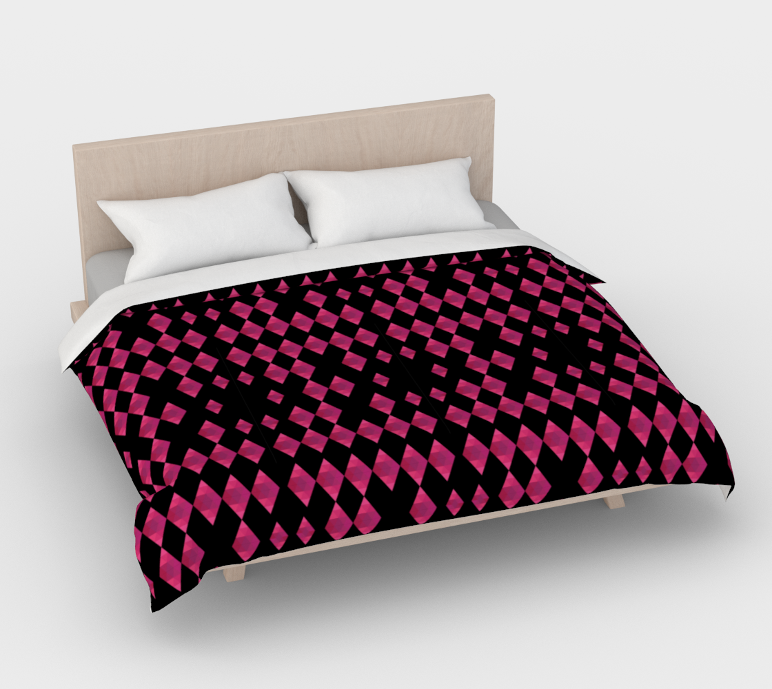 Classic Pink Diamond Duvet Cover preview #4