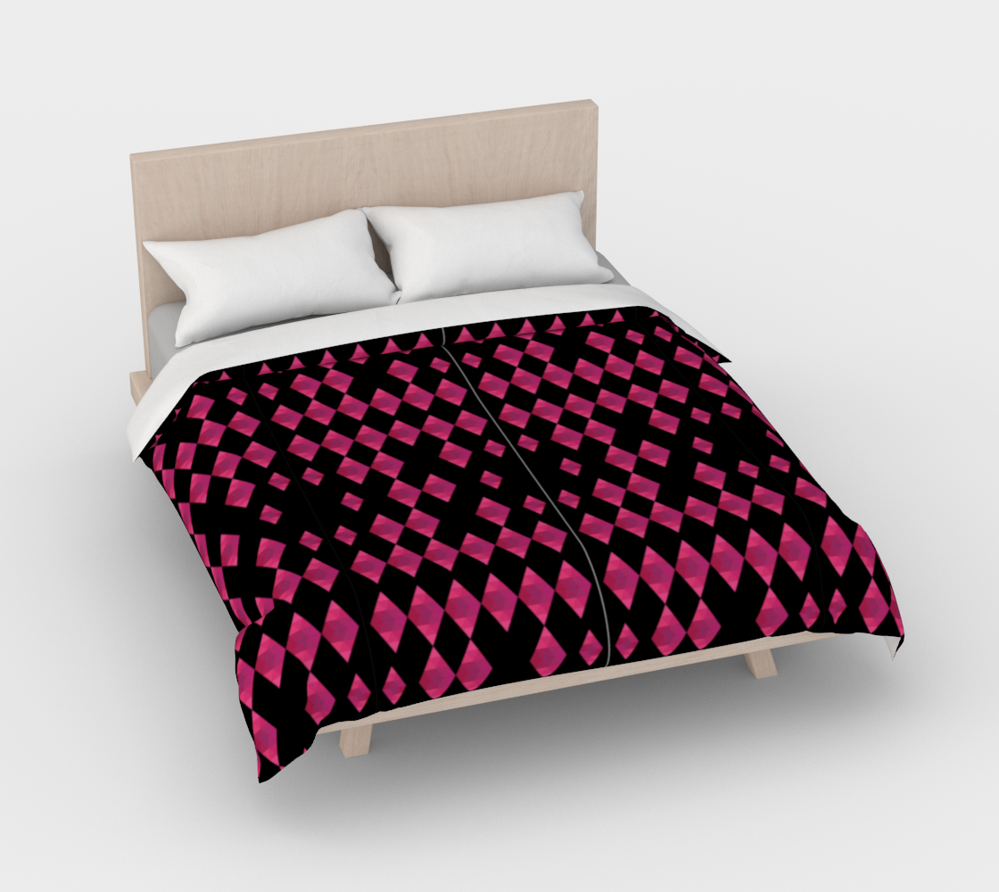 Classic Pink Diamond Duvet Cover preview #3
