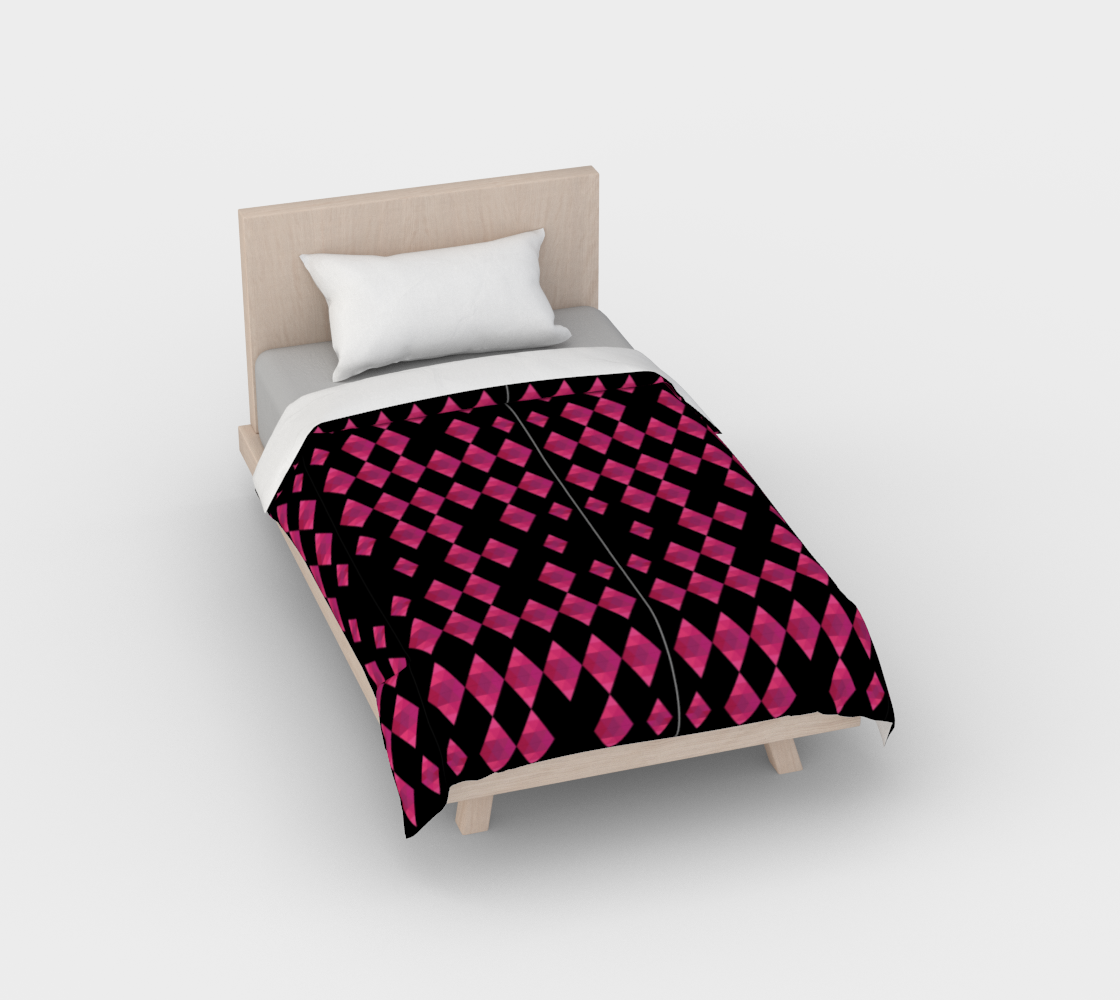 Classic Pink Diamond Duvet Cover preview