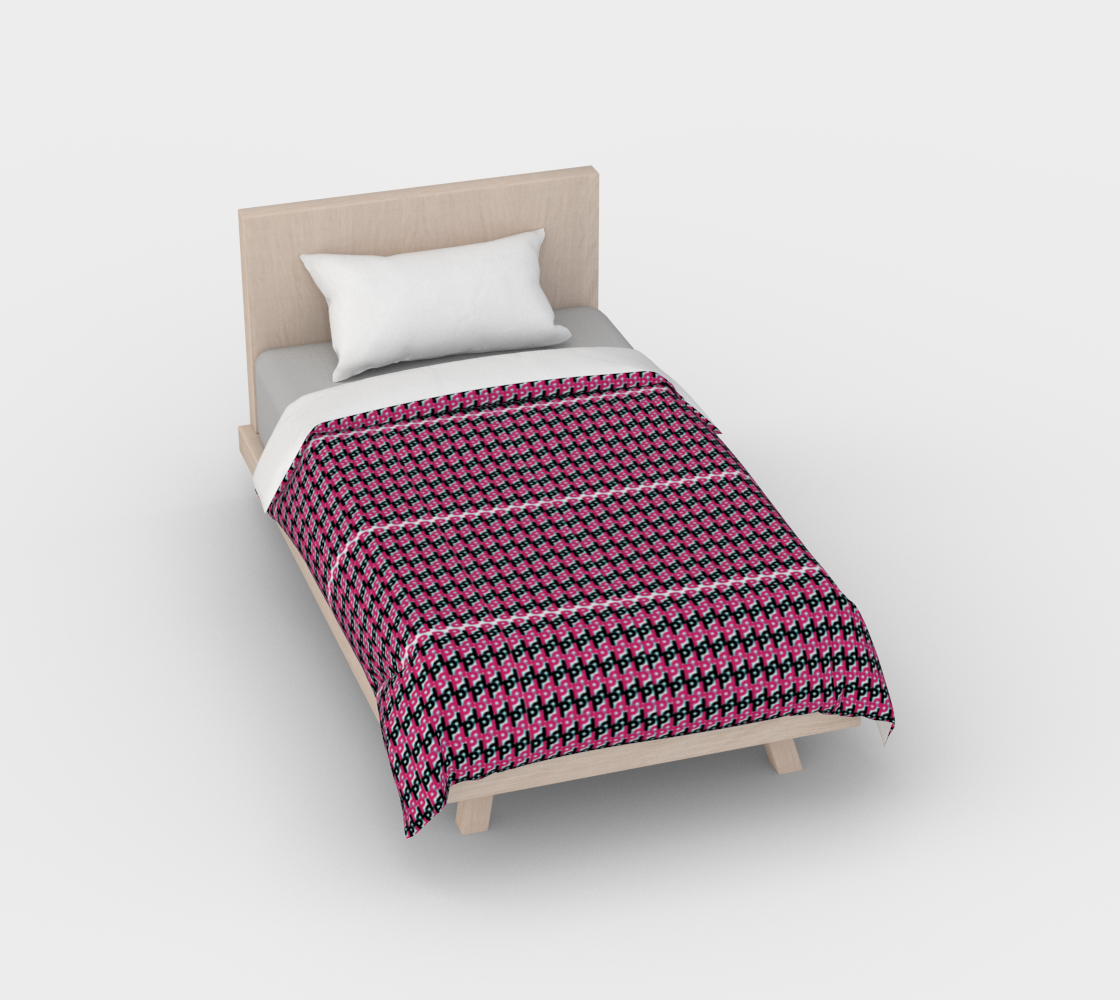 Vintage Pink Chain Duvet Cover preview