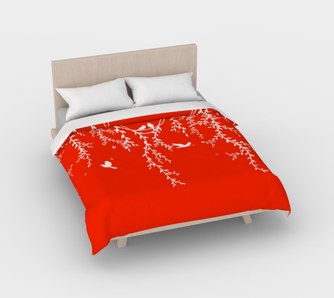 Linnut Scarlet Duvet Cover preview #2