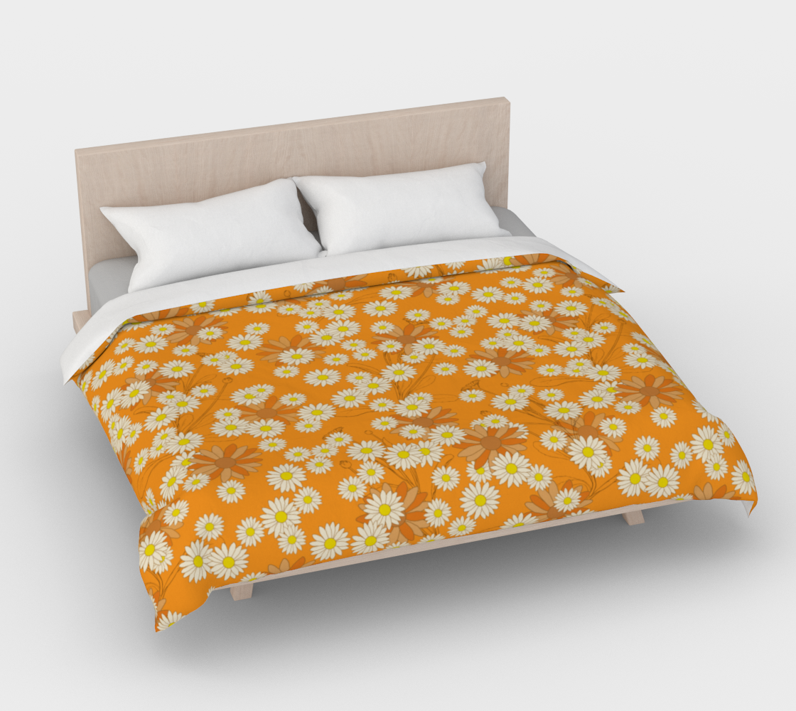 Aperçu 3D de retro daisy pattern 2