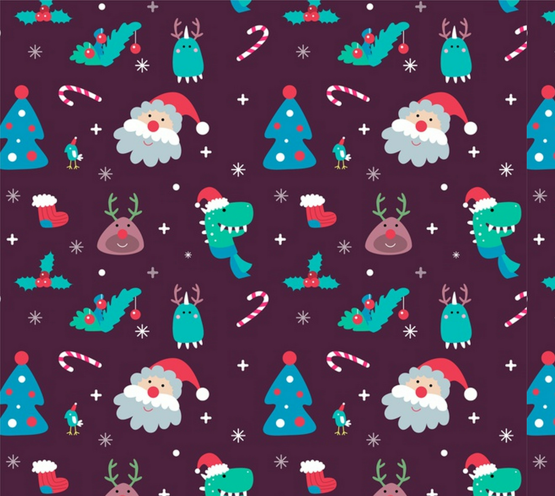 Aperçu de SO CUTE - Santa, Reindeer, Tree, Candy Cane Mistletoe, Stocking